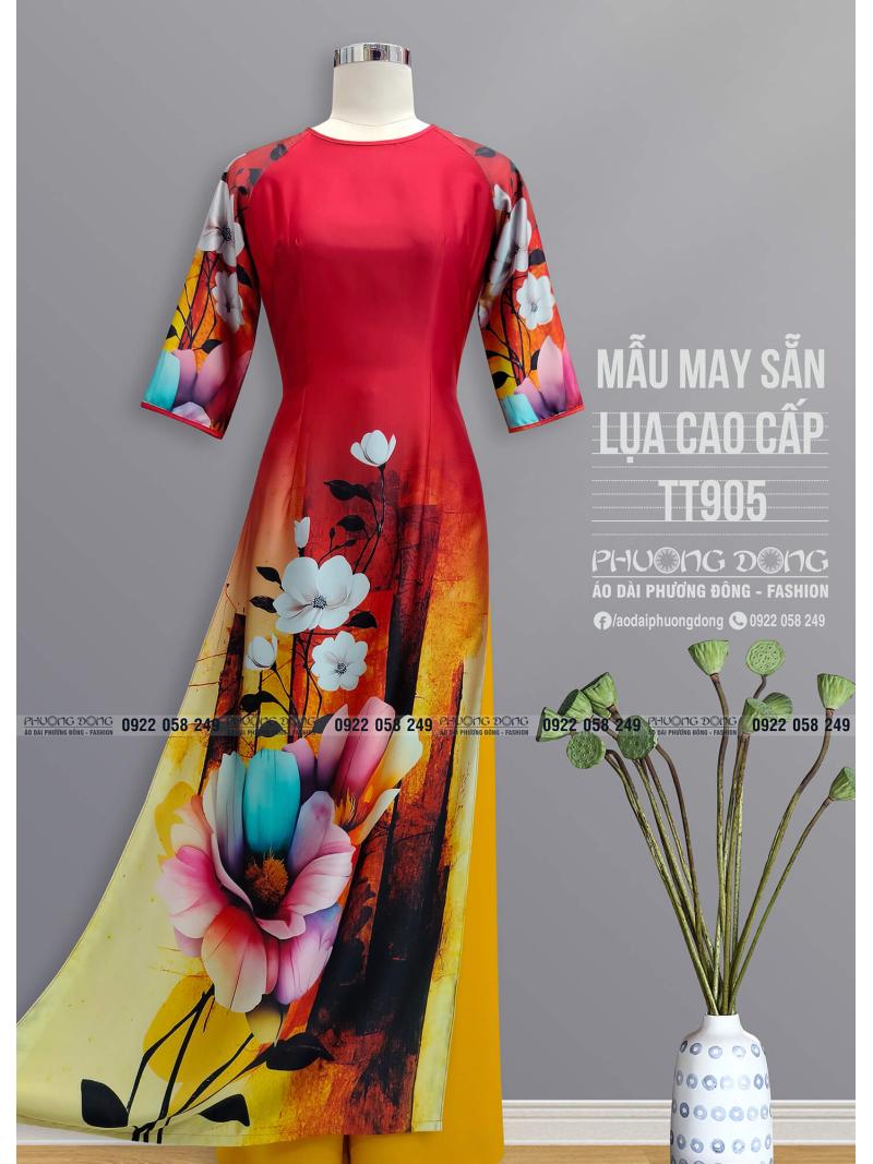 Áo Dài Truyền Thống Lụa Cao Cấp TT905
